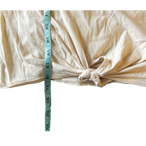 Calvin Klein Peach Short Sleeve Cropped Cotton T-Shirt Womens Size S - Picture 7 of 8